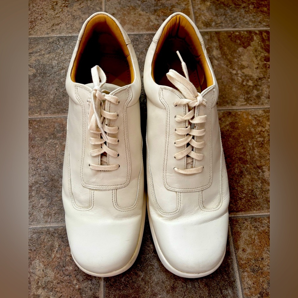 Cole Haan White Leather Sneakers - Picture 3 of 15